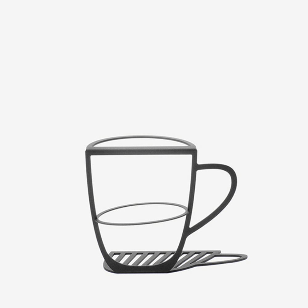 Surface (Vase &amp; Holder) - Coffee